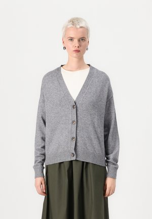 VILA VIRIL V NECK CARDIGAN  - Cardigan - medium grey melange