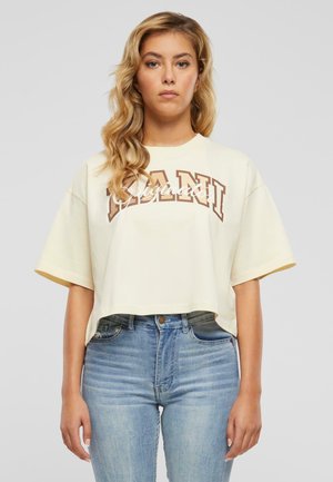 ORIGINATOR CROP TEE - T-shirt imprimé - offwhite