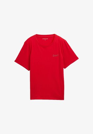 TOM TAILOR, TOM TAILOR T-SHIRT T-SHIRT MIT PRINT - T-shirt con stampa - soft scarlet red