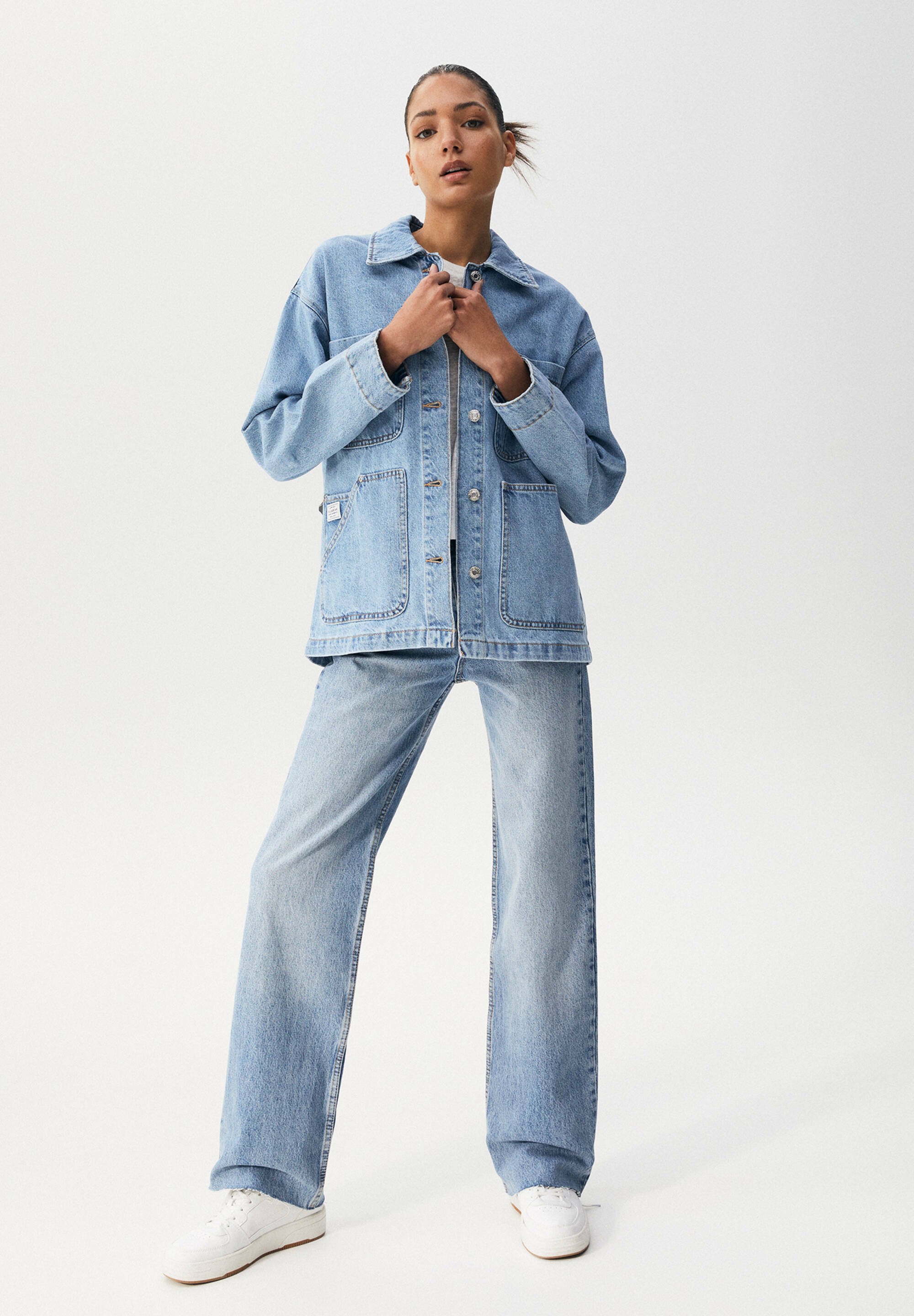 PULL\u0026BEAR WITH POCKET DESIGN - Giacca di jeans - stone blue denim/lapislazzulo  - Zalando.it
