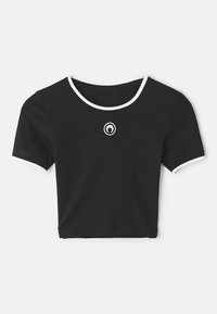 MOON LOGO CROPPED - Tricou basic -  black