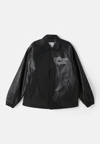 COACH JACKET - Kožnata jakna - black