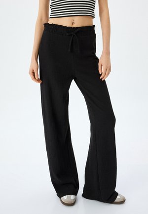WIDE LEG - Bukser - black