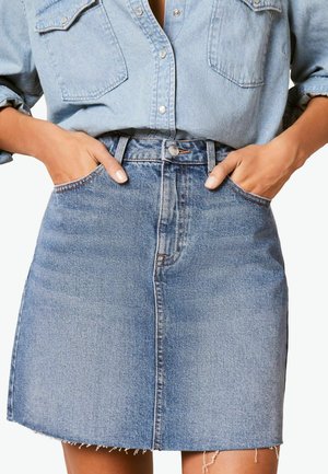 PETITE - REGULAR FIT - sukňa v tvare A - blue