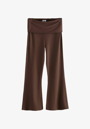 Next, REGULAR FIT - FLARE - Leggings - chocolate brown