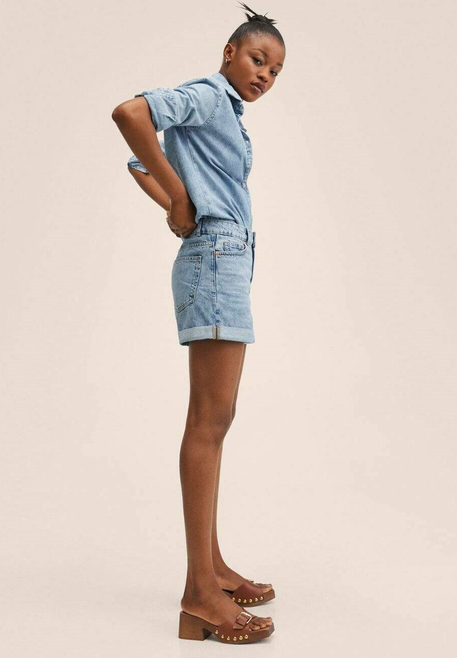 Mango MOM - Shorts di jeans - middenblauw/blu - Zalando.it