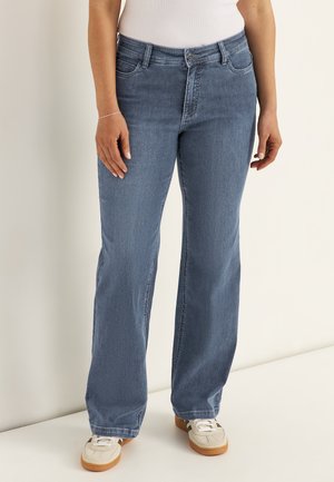 SUPERSTRETCH - Wide Leg - medium blue denim