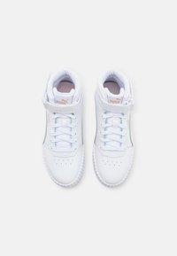 Puma CARINA MID - Sneakers alte - white/frosty pink/gold