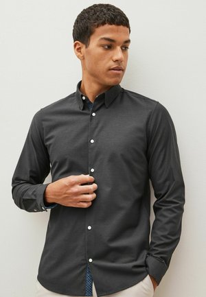 STRETCH OXFORD STANDARD - Pluus - charcoal grey