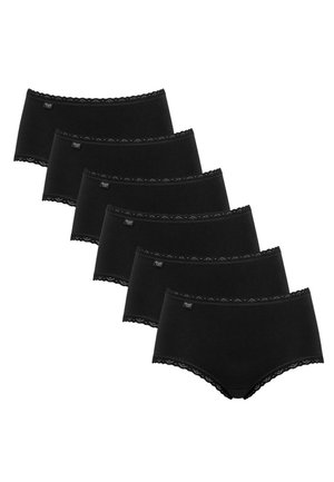 MIDI SLIP 6ER PACK 27/7 COTTON LACE - Pants - schwarz