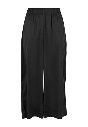 Urban Classics WIDE LEG - Trousers - black