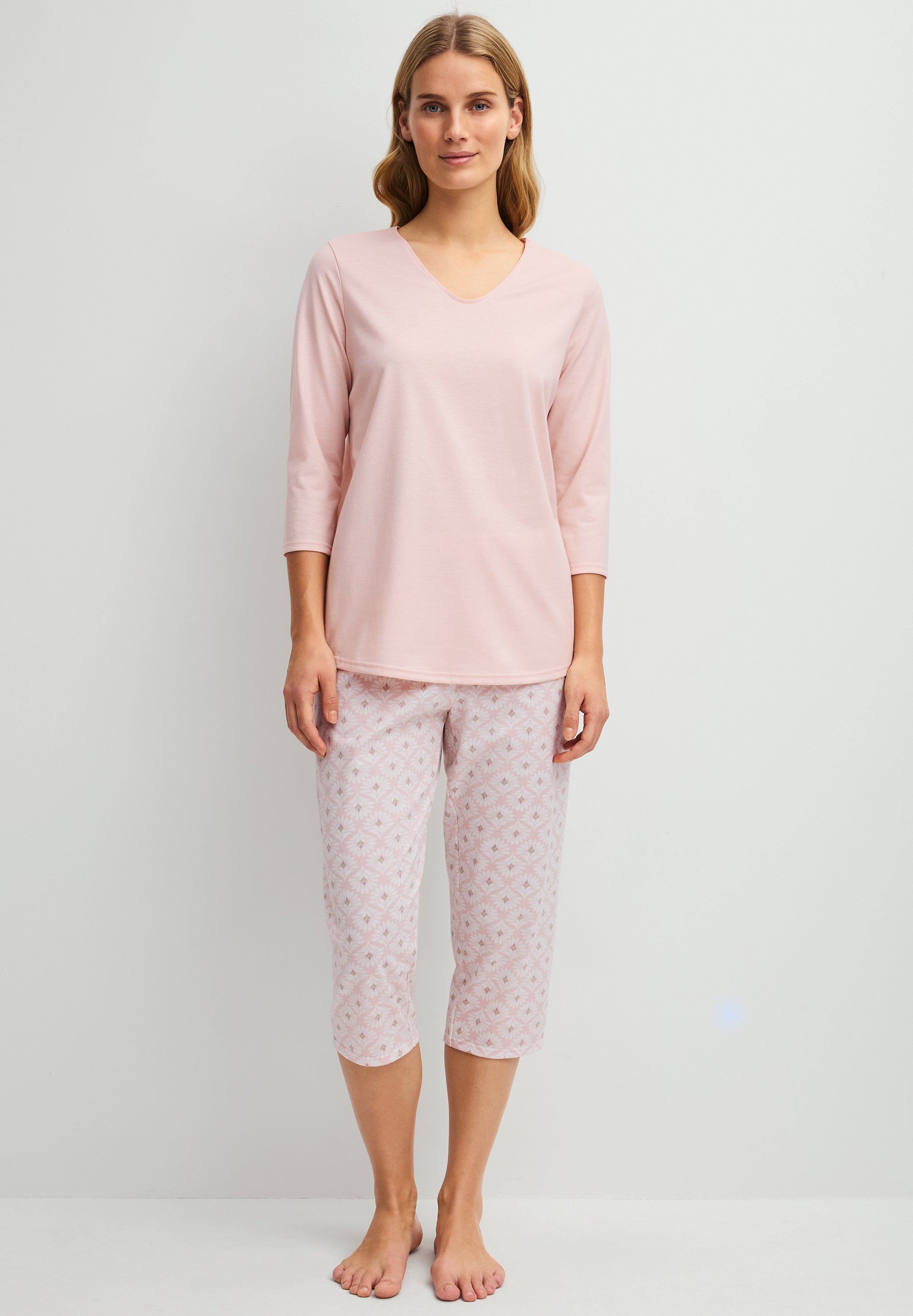 Calida FLOWER 3/4 SET - Nachtwäsche Set - peach rose/pink - Zalando.ch