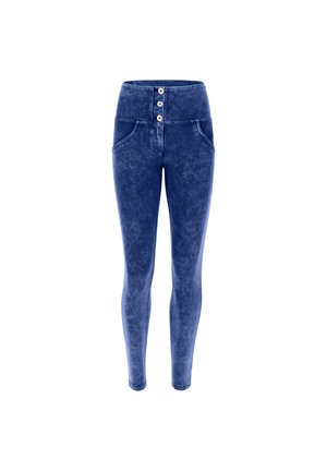 PUSH UP WR UP VITA ALTA CON BOTTONI BLEACHED - Tights - blu