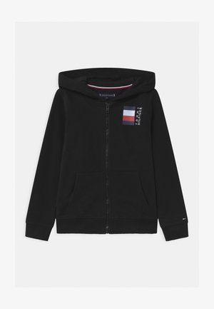 GLOBAL STRIPE HOODED - Sweatjakke - black