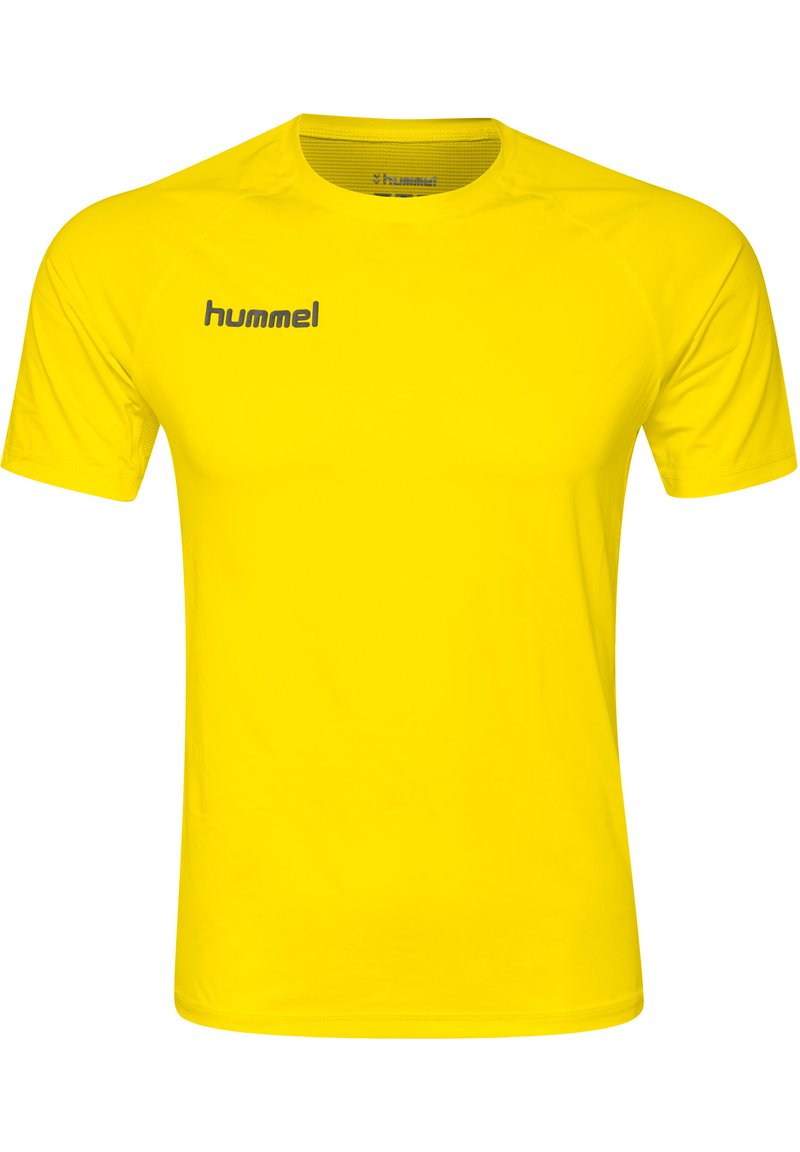 Hummel T-shirt print geel