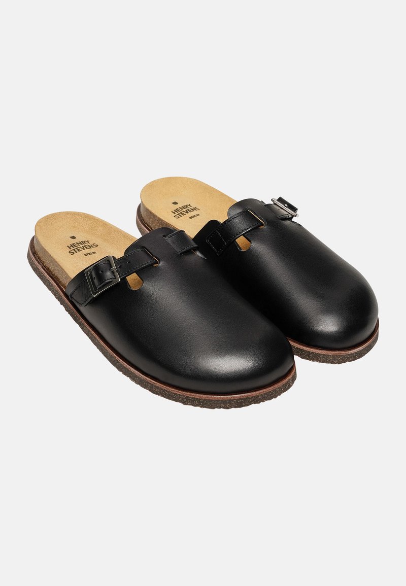 Herren Sandalen | Henry Stevens Clogs schwarz - WT88768 Herren Sandalen | Henry Stevens Clogs schwarz - WT88768
