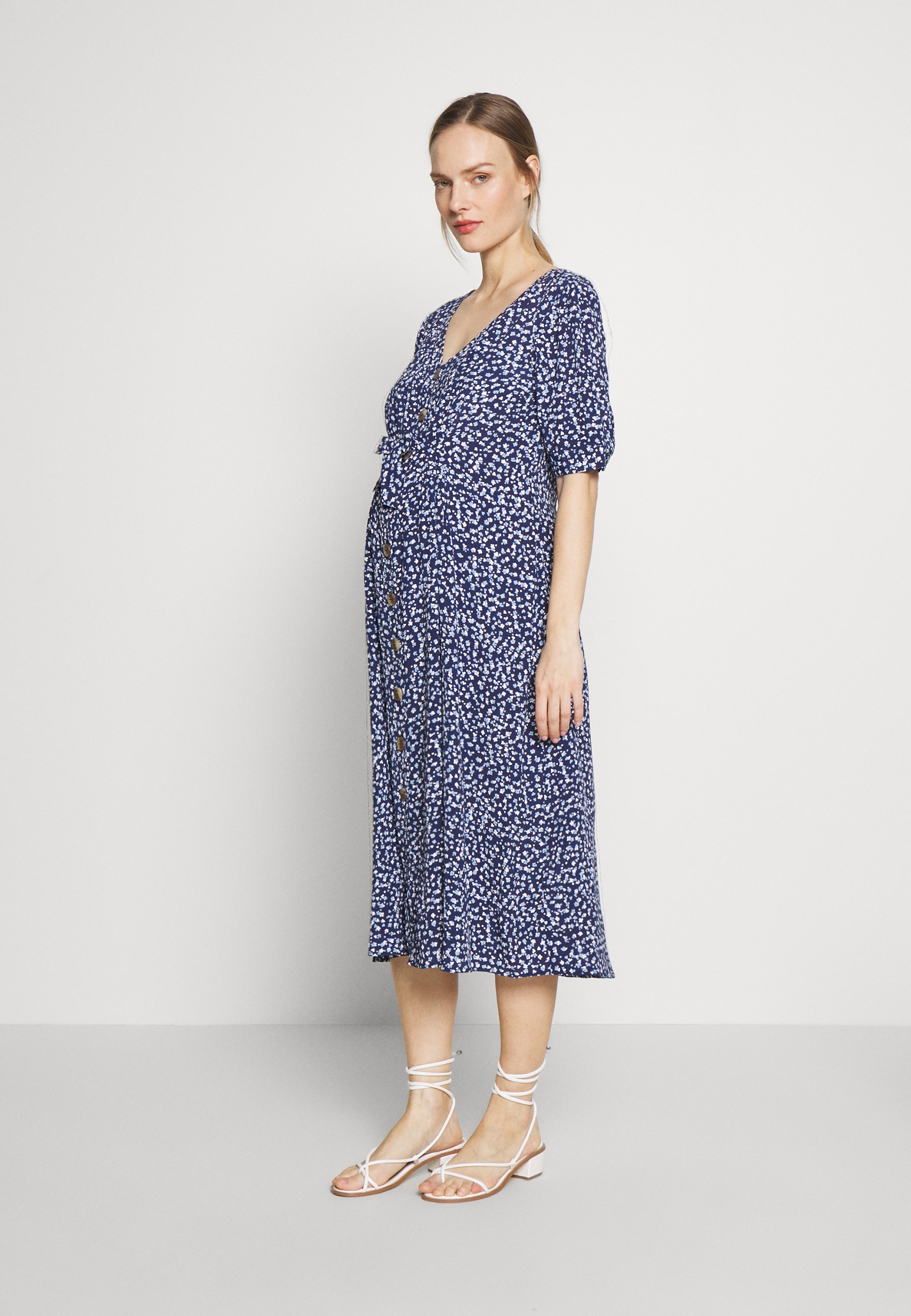 Seraphine BEA MIDI TUCK TIE DRESS Jerseykjole navy Seraphine BEA MIDI TUCK TIE DRESS - Jerseykjole - navy floral