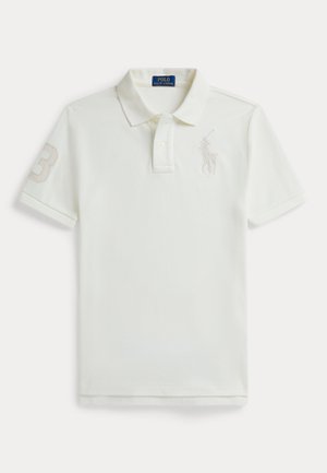 BIG PONY COTTON MESH POLO SHIRT 7-14Y - Pólóing - deckwash white