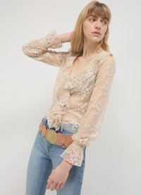 Calliope ROUCHES - Bluse - crema