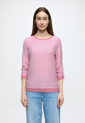 STRIPED JACQUARD - Sweater - tonal rose structure stripe