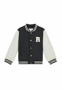 Reiss REISS ARKAN COLOUR BLOCK VARSITY BOMBER JACKET - Bomber-jakk - navy off white