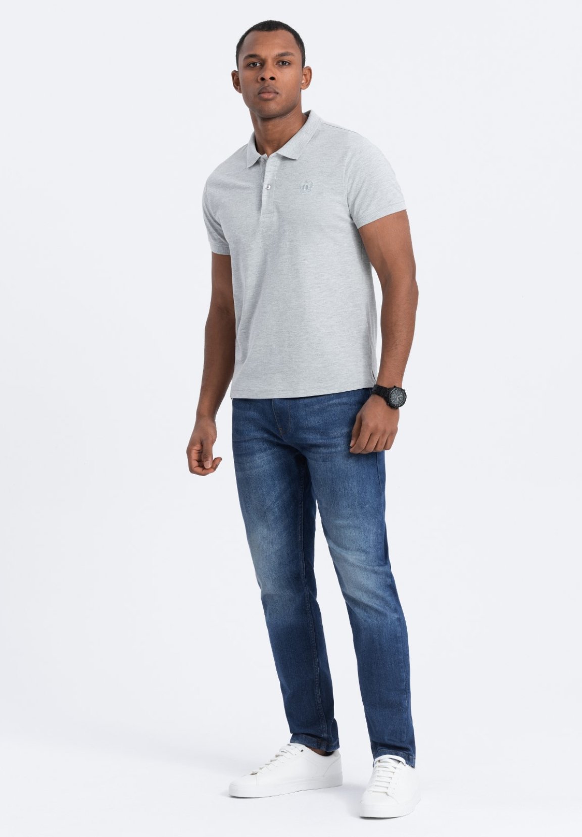 Ombre Polo shirt - grey - Zalando