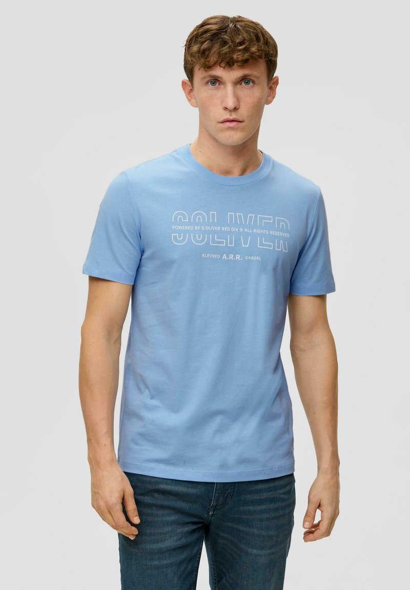 s.Oliver T-Shirt print - hellblau