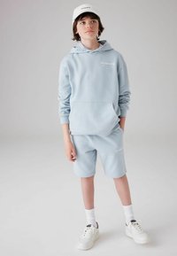 smALLSAINTS UNDERGROUND - Felpa con cappuccio - light blue