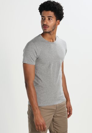 NOOS - Basic T-shirt - light grey melange