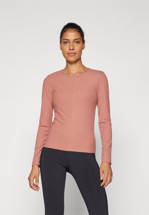 ONPRASP ON BIAS TOP - Tops ar garām piedurknēm - light mahogany