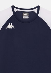 Kappa LORETO UNISEX - Sport T-shirt - blue marine/white