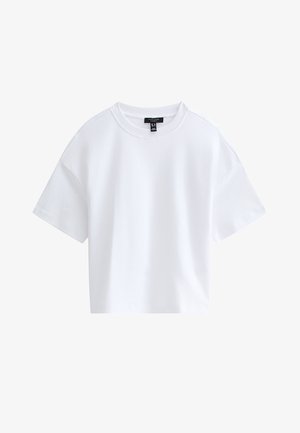 New Look, PREMIUM HEAVYWEIGHT BOXY FIT - T-shirt basic - white