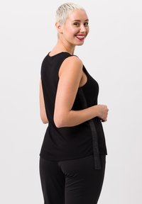 TUZZI MIT GLITZERSTEINEN - Top - schwarz