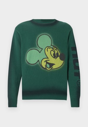 MICKEY SPRAY CREW NECK SWEATER UNISEX - Maglione - forest green