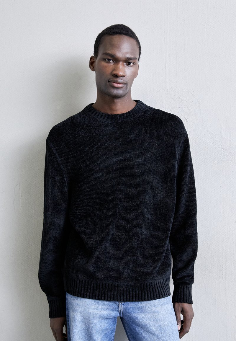 J.LINDEBERG CHARLES Strikkegenser black/svart Zalando.no