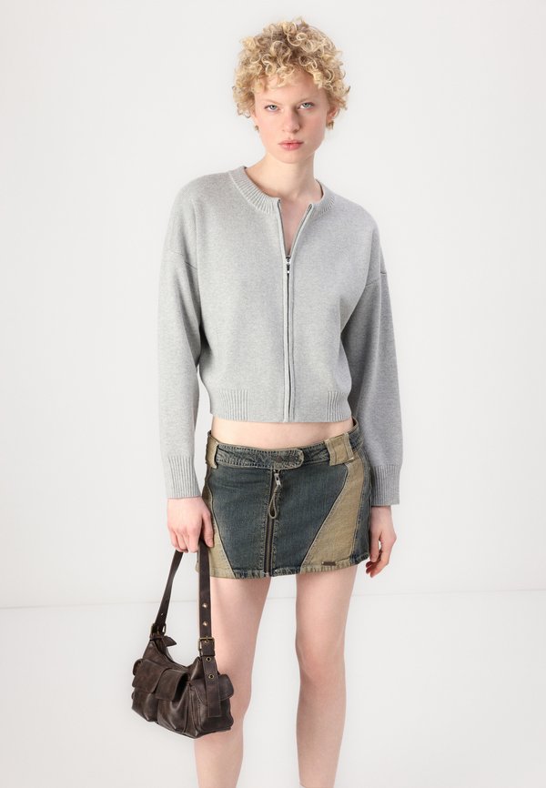 LuxeLoft Zip-Up Crew Cardigan - Cardigan2