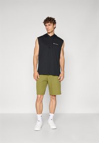 Champion HOODED TEE - T-shirts med print - black