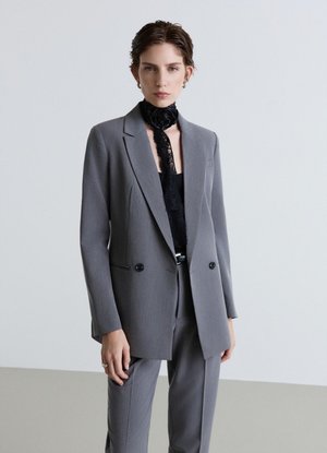 Calliope, GIACCA TINTA UNITA - Blazer - grigio fumo melange