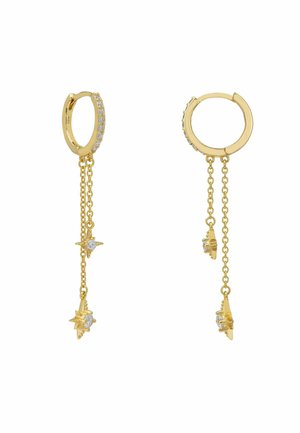 AURORA STAR DOUBLE HUGGIE HOOP  - Earrings - white