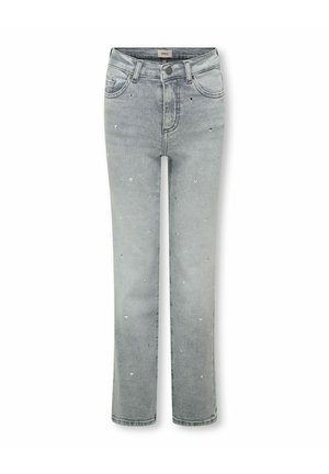 MIT WEITEM BEIN KOGJUICY  - Traperice ravnih nogavica - medium grey denim