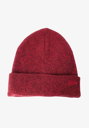 Superdry & Co VINTAGE LOGO - Beanie - dark red grit