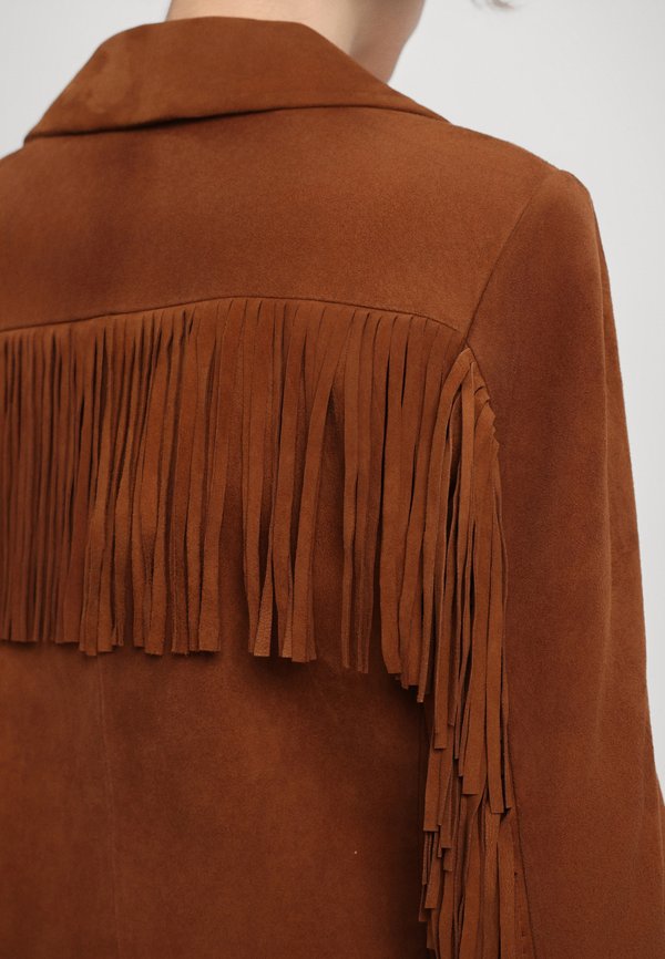 ADELAIDE FRINGED - Blazer - tobacco2