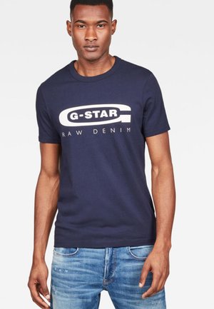 G-STAR GRAPHIC LOGO SHORT SLEEVE - Camiseta estampada - sartho blue