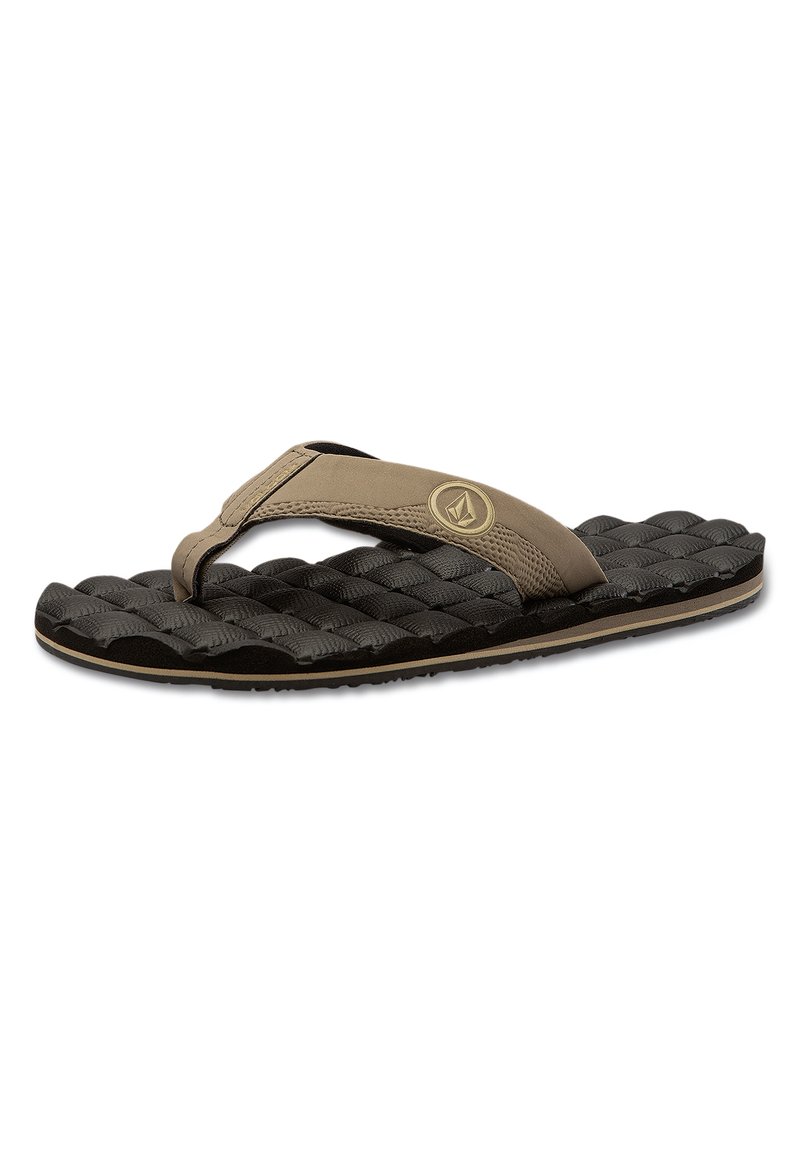 Volcom - RECLINER - T-bar sandals - khaki, Enlarge