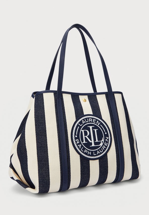 STRIPED HERRINGBONE LARGE EMERIE TOTE - Tote bag3