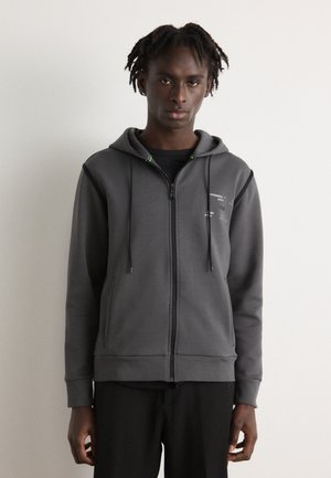 SAGGY TAPE - Bluză de molton cu fermoar - dark grey