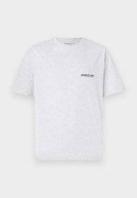 JCOUNION BACK PRINT TEE CREW - Tricou cu imprimeu - white melange