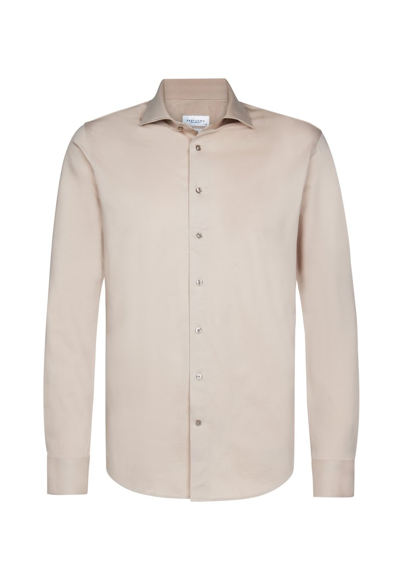 PROFUOMO Zakelijk overhemd beige