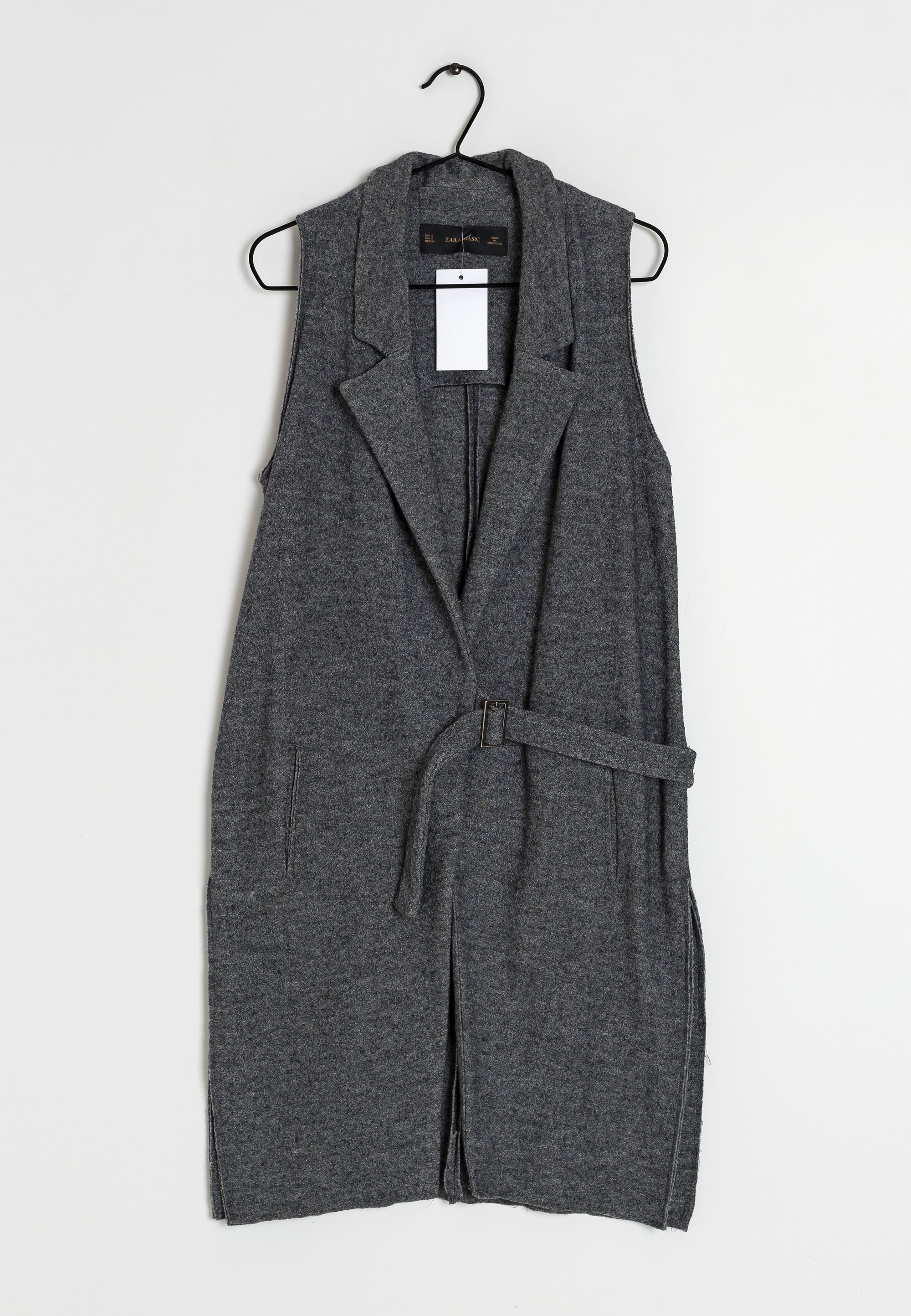 Grey Mango Tie Waist Coat Mango Waistcoat Grey (Pre-owned)