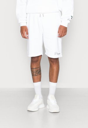 PLAYBOY SIGNATURE MID LENGTH UNISEX - Shorts - white